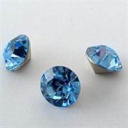 ART.1028 STRASS SS47(10MM) LIGHT ZAFFIRO FOILED (DA INCASTONARE)