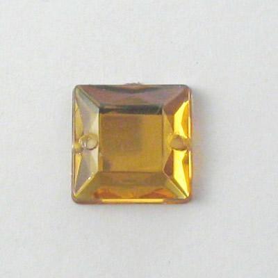 P.CUC.ACRILICA CARRE'10X10MM LIGHT COLORADO TOPAZ (35)