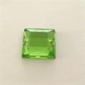 P.CUC.ACRILICA CARRE'10X10MM VERDE PERIDOT (16)