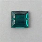 P.CUC.ACRILICA CARRE'10X10MM SMERALDO (6)