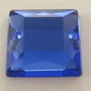 P.CUC.ACRILICA CARRE'14X14MM ZAFFIRO (24)