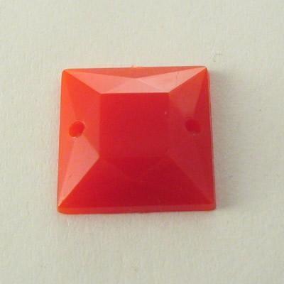 P.CUC.ACRILICA CARRE'14X14MM ROSSO LACCA (A215)