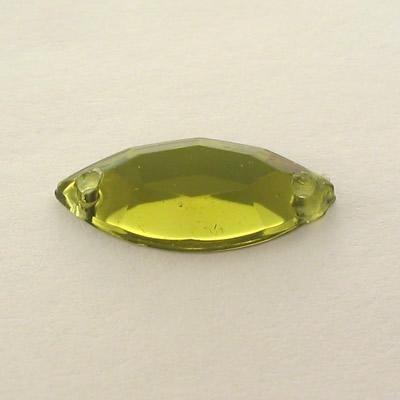 P.CUC.ACRILICA NAVETTA 7x15MM VERDE OLIVINE (29)