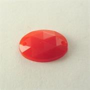 P.CUC.ACRILICA OVALE 10x14MM ROSSO LACCA (A215)