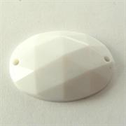 P.CUC.ACRILICA OVALE 18x25MM BIANCO GESSO (A210)