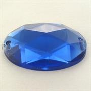 P.CUC.ACRILICA OVALE 18x25MM ZAFFIRO (24)