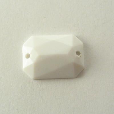 P.CUC.ACRILICA RETTANGOLO 13x18MM BIANCO GESSO (A210)