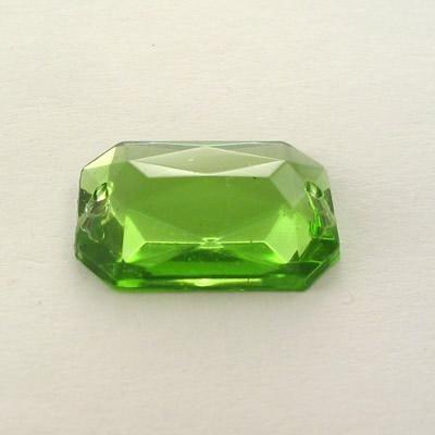 P.CUC.ACRILICA RETTANGOLO 13x18MM VERDE PERIDOT (16)