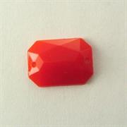 P.CUC.ACRILICA RETTANGOLO 13x18MM ROSSO LACCA (A215)