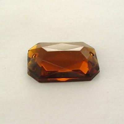 P.CUC.ACRILICA RETTANGOLO 13x18MM TOPAZIO BRUCIATO (13)