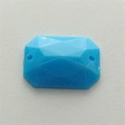 P.CUC.ACRILICA RETTANGOLO 13x18MM TURCHESE (A216)