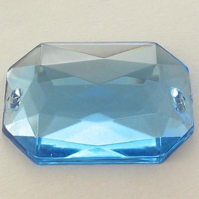 P.CUC.ACRILICA RETTANGOLO 18x25MM ACQUAMARINA (18)