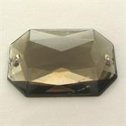 P.CUC.ACRILICA RETTANGOLO 18x25MM FUME' (30)