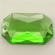 P.CUC.ACRILICA RETTANGOLO 18x25MM VERDE PERIDOT (16)