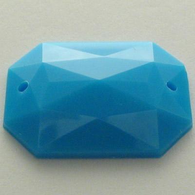 P.CUC.ACRILICA RETTANGOLO 18x25MM TURCHESE (A216)