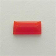P.CUC.ACRILICA RETTANGOLO 5x10MM ROSSO LACCA (A215)