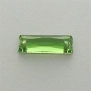 P.CUC.ACRILICA RETTANGOLO 5x15MM VERDE PERIDOT (16)