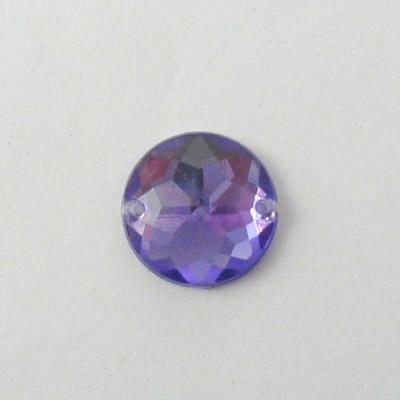 P.CUC.ACRILICA TONDO 13MM VIOLA TANZANITE (11)