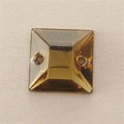 P.CUC.VETRO CARRE'8X8MM TOPAZIO BRUCIATO 407