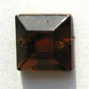 P.CUC.VETRO CARRE'12X12MM TOPAZIO BRUCIATO 407