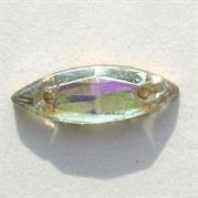 P.CUC.VETRO NAVETTA 14X5MM CRISTALLO AB 101AB