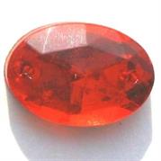 P.CUC.VETRO OVALE 16X11MM ARANCIONE 368