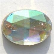 P.CUC.VETRO OVALE 16X11MM CRISTALLO AB 101/AB