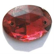 P.CUC.VETRO OVALE 16X11MM ROSA SCURO 340