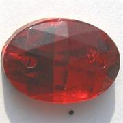 P.CUC.VETRO OVALE 16X11MM ROSSO 373