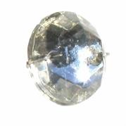 P.CUC.VETRO TONDO 16MM CRISTALLO 101