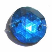 P.CUC.VETRO TONDO 16MM TURCHESE 144