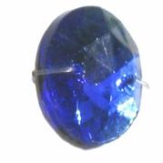 P.CUC.VETRO TONDO 16MM ZAFFIRO 156