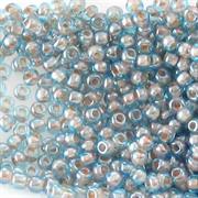 ROCAILLES BOEMIA 10/0 ROSA AZZURRO TOSCA SFUSO