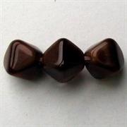 ROMBETTO VETRO BOEMIA 6MM MARRONE VARIEG.