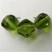 ROMBETTO VETRO BOEMIA 6MM VERDE MARCIO