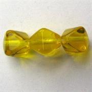 ROMBETTO VETRO BOEMIA 6MM GIALLO