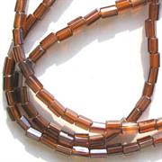 TUBI BOEMIA 1 MARRONE LISTER (filo  da 50cm)