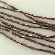 TUBI BOEMIA 1 MARRONE SCURO LISTER (filo da 50cm)