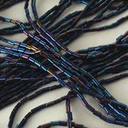 TUBI BOEMIA 1 PAVONE BLU TONDI (filo da 50cm)