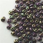 TWIN BEADS 2,5X5MM PAVONE VIOLA (67901006) (59195)
