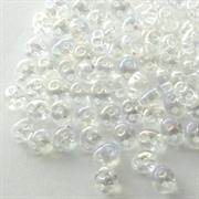 TWIN BEADS 2,5X5MM TRASPARENTE IRIDATO (67902002) (58135)