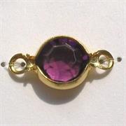 MOTIVO CATENA 7x12MM AMETISTA TONDO GRANDE