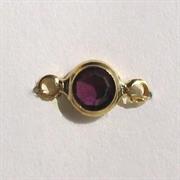 MOTIVO CATENA 4x9MM AMETISTA TONDO PICCOLO