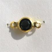 MOTIVO CATENA 4x9MM NERO TONDO PICCOLO