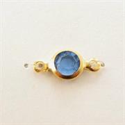 MOTIVO CATENA 4x9MM ZAFFIRO TONDO PICCOLO