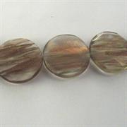 TONDO GLITTER ORO 30MM VETRO FACCETTATO (BL251)