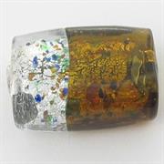 VETRO C/ARG. CIL.FLAT MM27X20X13 TOPAZIO/ARGENTO 602