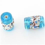 VETRO C/ARG. CILINDRETTO AZZURRO