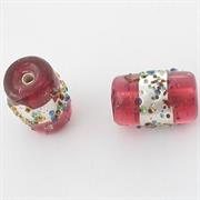 VETRO C/ARG. CILINDRETTO ROSA FUXIA