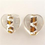 CUORE MM19x19 TOPAZIO E ARGENTO